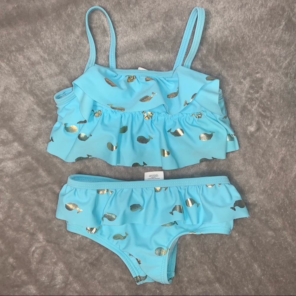 Gold Whale blue bikini swimsuit